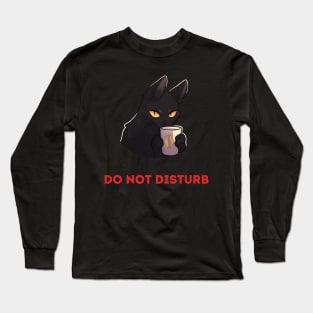 Coffee Cat - Do not Disturb Long Sleeve T-Shirt